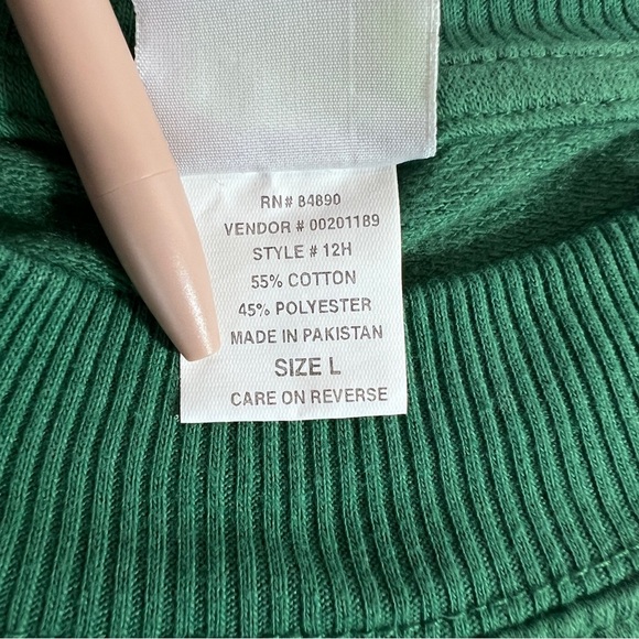 Haband Pullover Sweatshirt - Green Color - Size Large - Picture 5 of 8